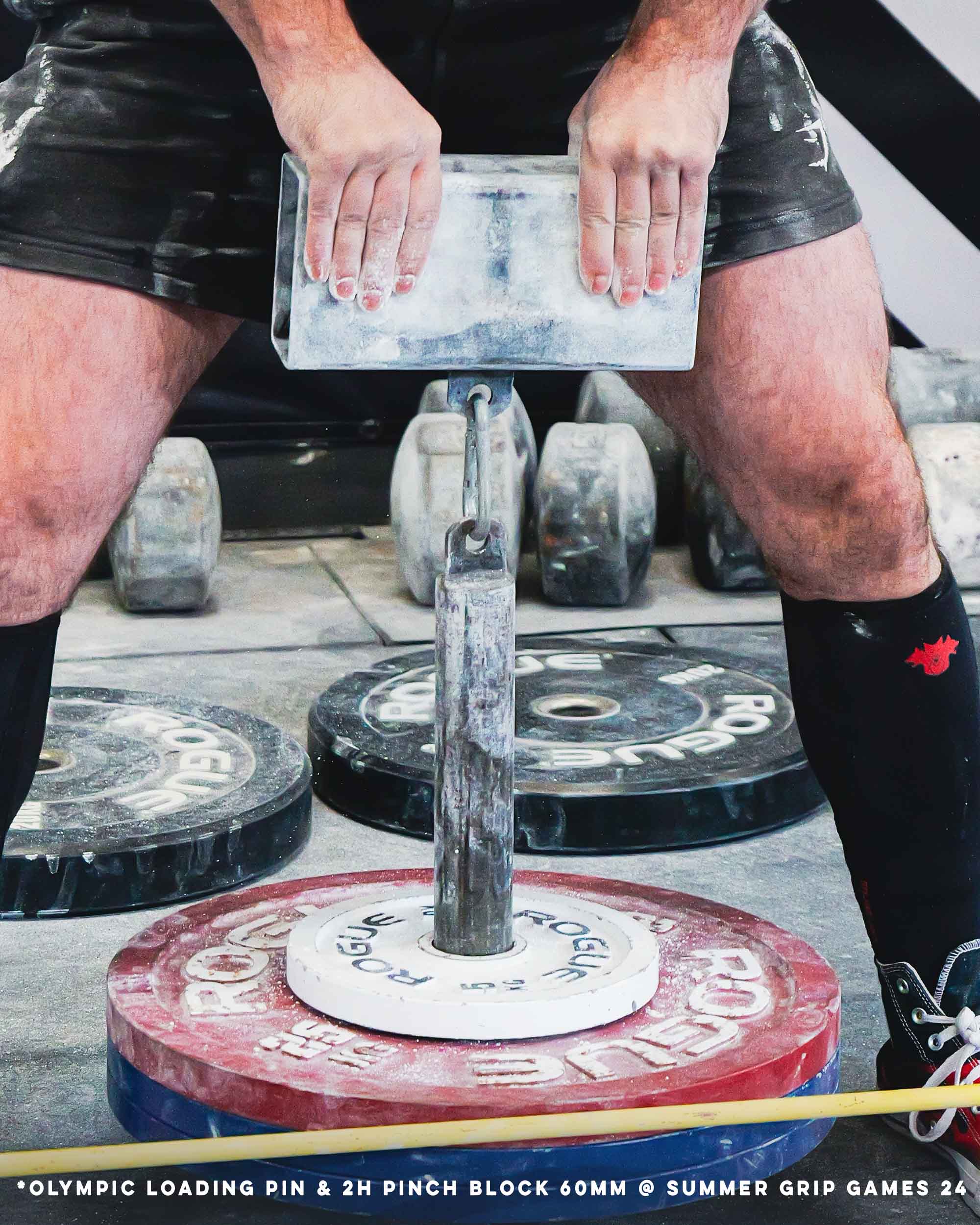 Olympic Loading Pin & 60mm Pinch Block Lifting