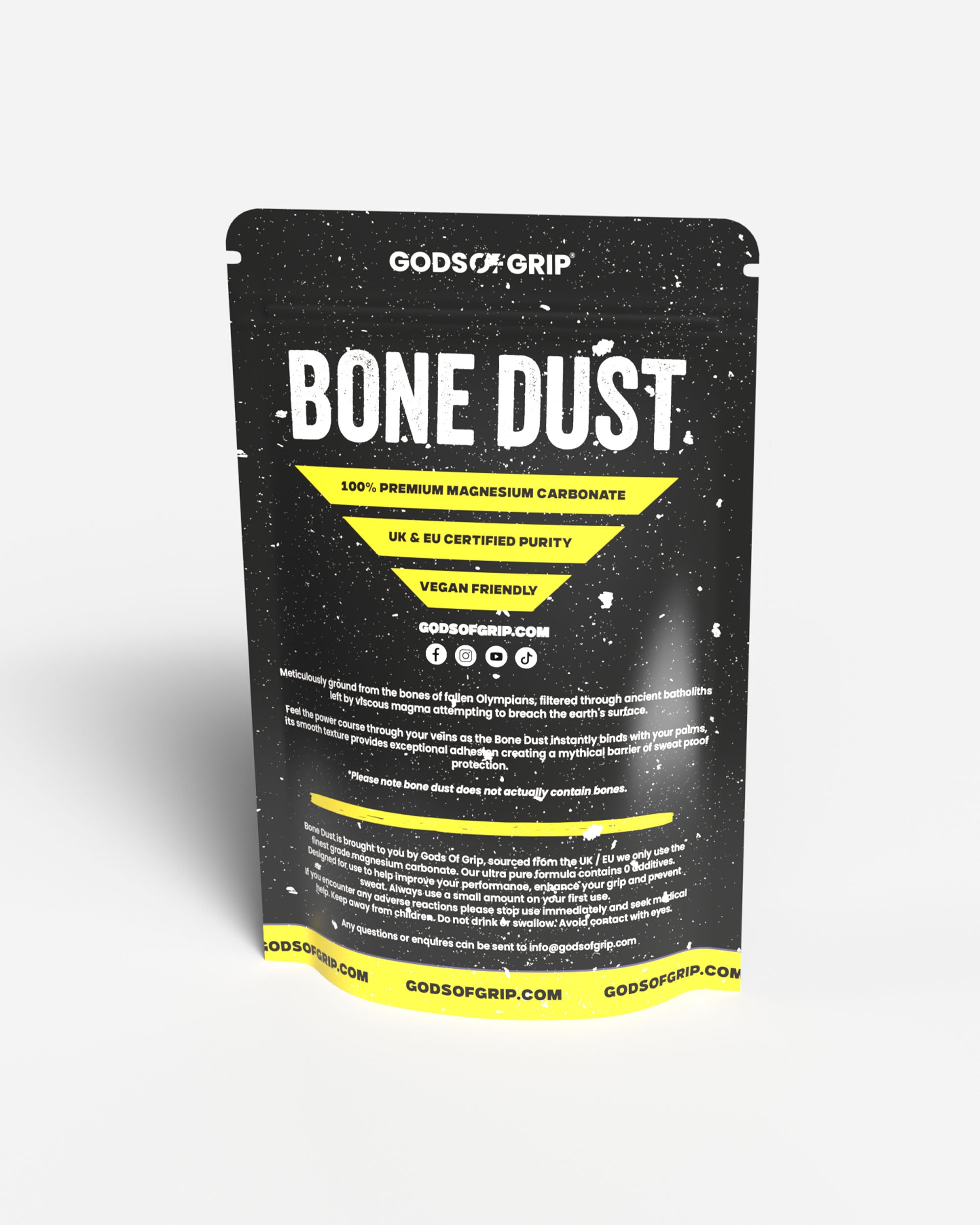Bone Dust Sports Chalk Powder Back