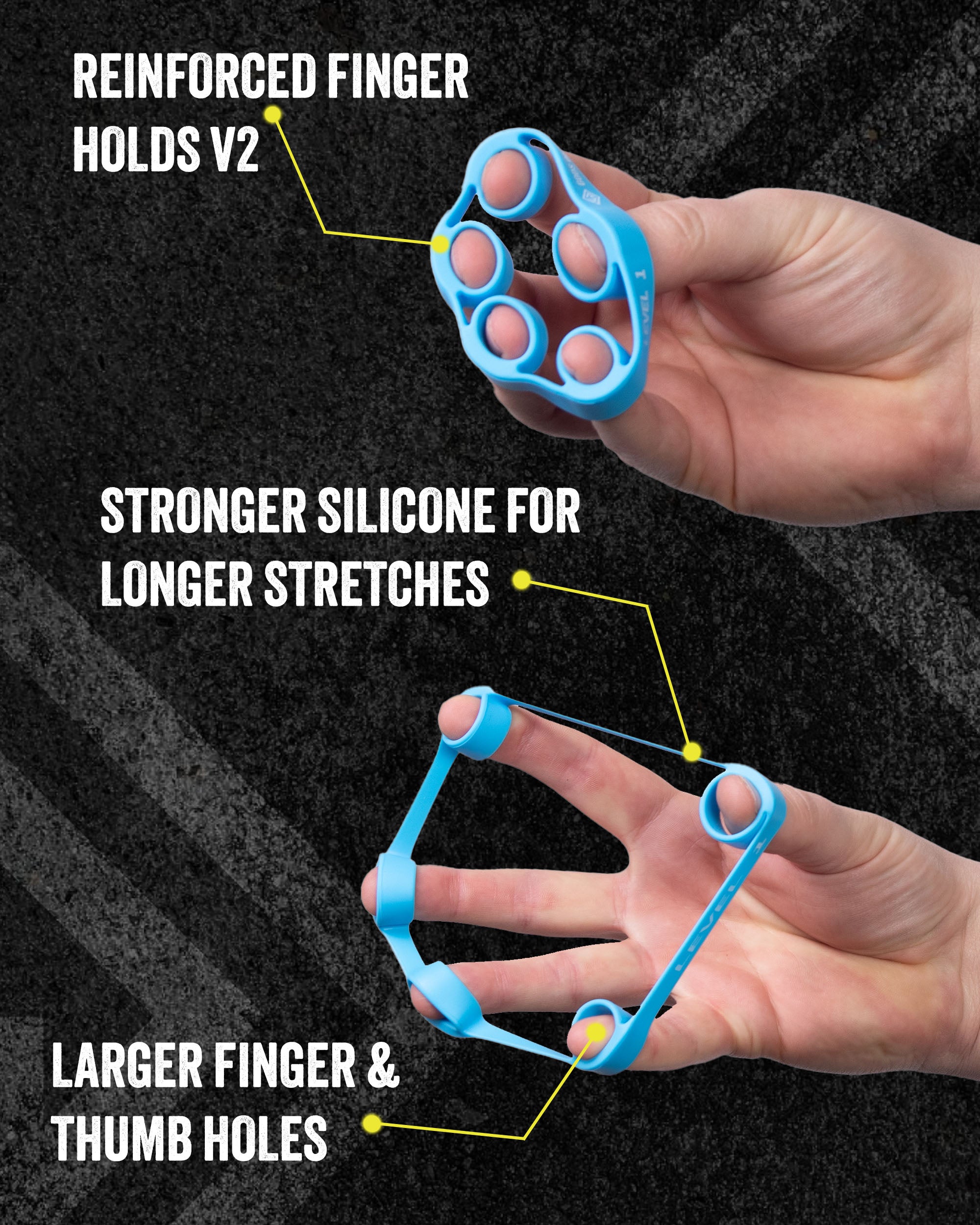 Finger Strength Extensor Bands Info