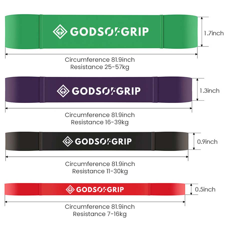 GOG Latex Resistance Bands Dimensions