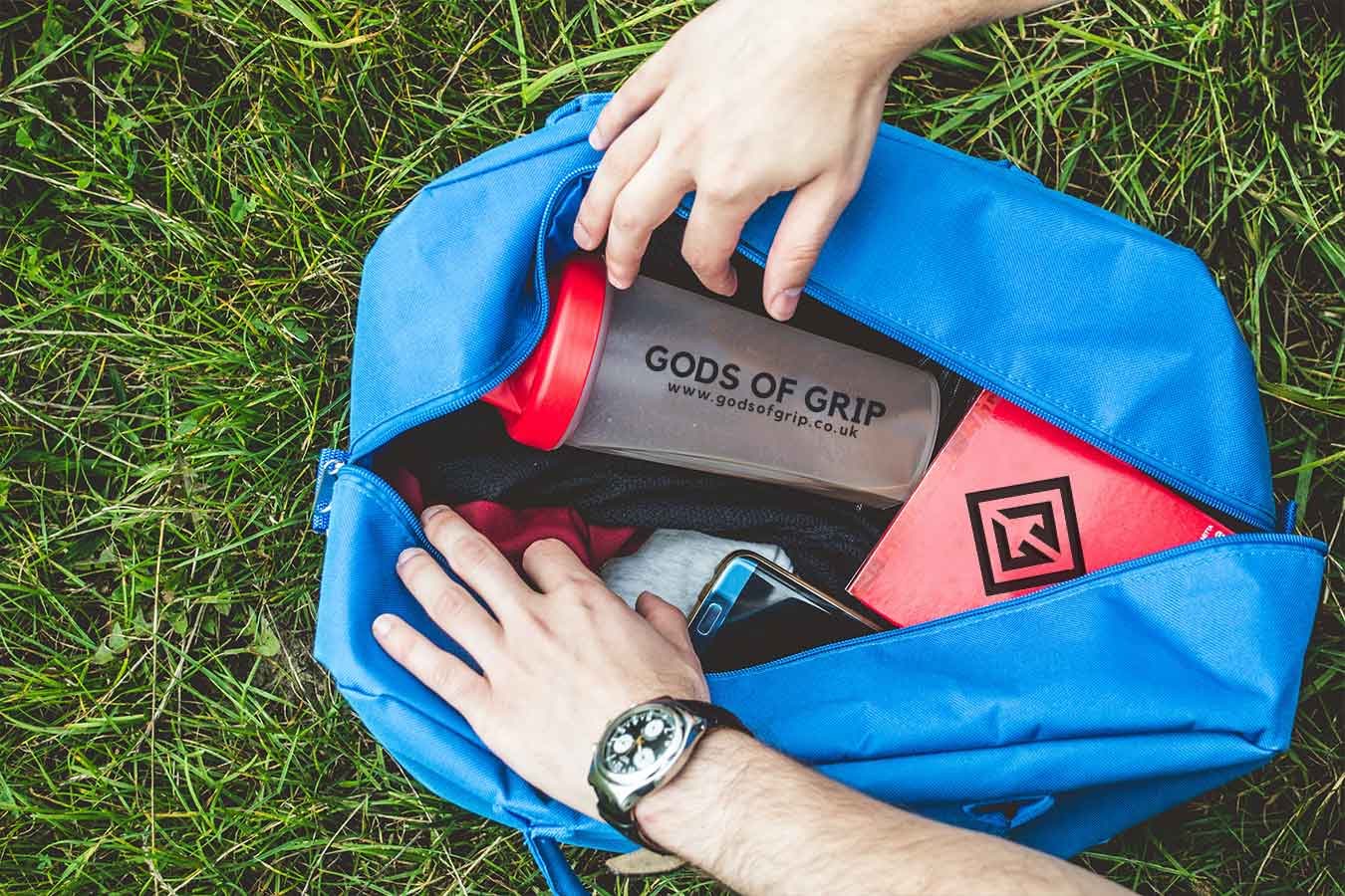 inside a gripsters gym bag