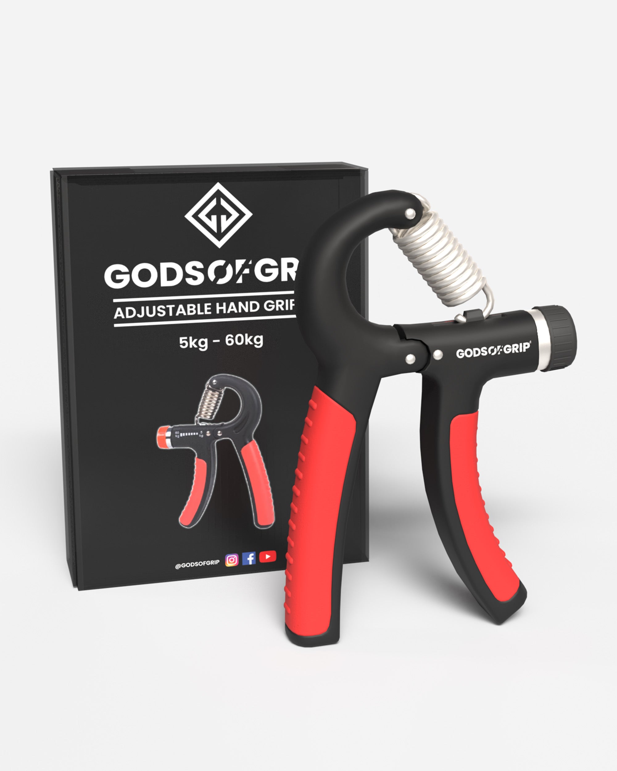 Adjustable Hand Gripper Red