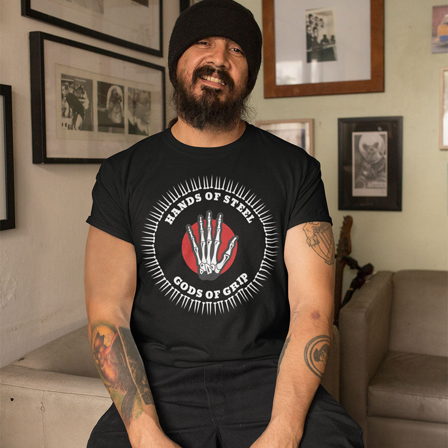 Hands Of Steel T-Shirt Model